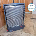 Chauffage catalytique portatif Camco Olympian Wave-6 pour VR, maison ou bureau, réglable de 3 200 à 6 000 BTU, à utiliser uniquement dans des endroits ventilés