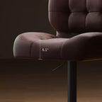 HOMCOM Lot de 2 tabourets de bar hauteur de bar avec siège réglable, coussin épais et repose-pieds en métal pour bar à la maison