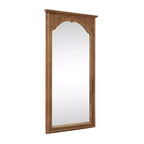 Miroir Psyché en Bois Massif Sculpté Fleur de Cerisier - 180x90x4cm (Support Non Inclus)