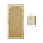 Miroir Psyché en Bois Massif Sculpté Fleur de Cerisier - 180x90x4cm (Support Non Inclus)