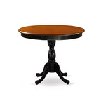 HomeStock Modern Dining Table Set Black Cherry