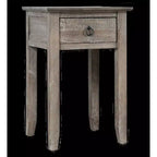 Jofran, table d'appoint en bois massif patiné Devon Farmhouse