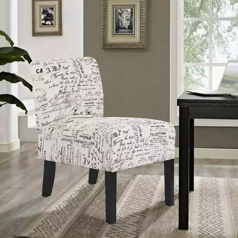 Chaise de salle à manger/d'appoint BestMassage avec cadre en bois massif et design élégant