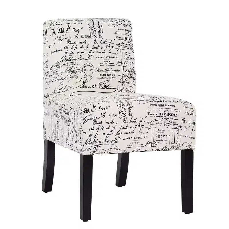 Chaise de salle à manger/d'appoint BestMassage avec cadre en bois massif et design élégant