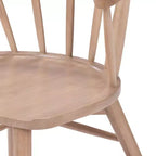 Lot de 2 chaises de salle à manger Plank+Beam, chaise de cuisine en bois massif
