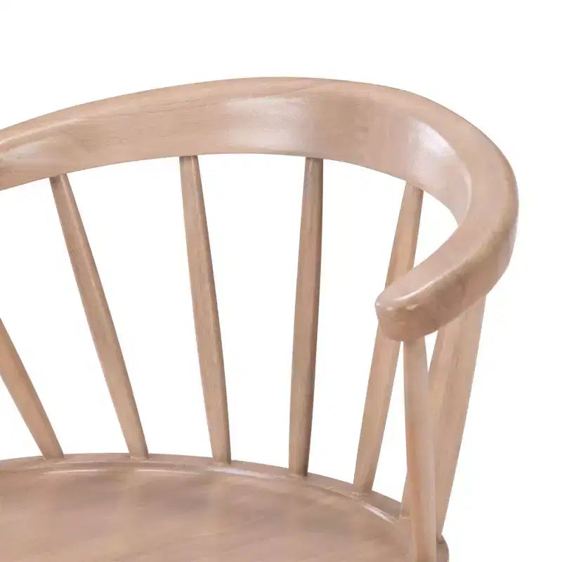 Lot de 2 chaises de salle à manger Plank+Beam, chaise de cuisine en bois massif
