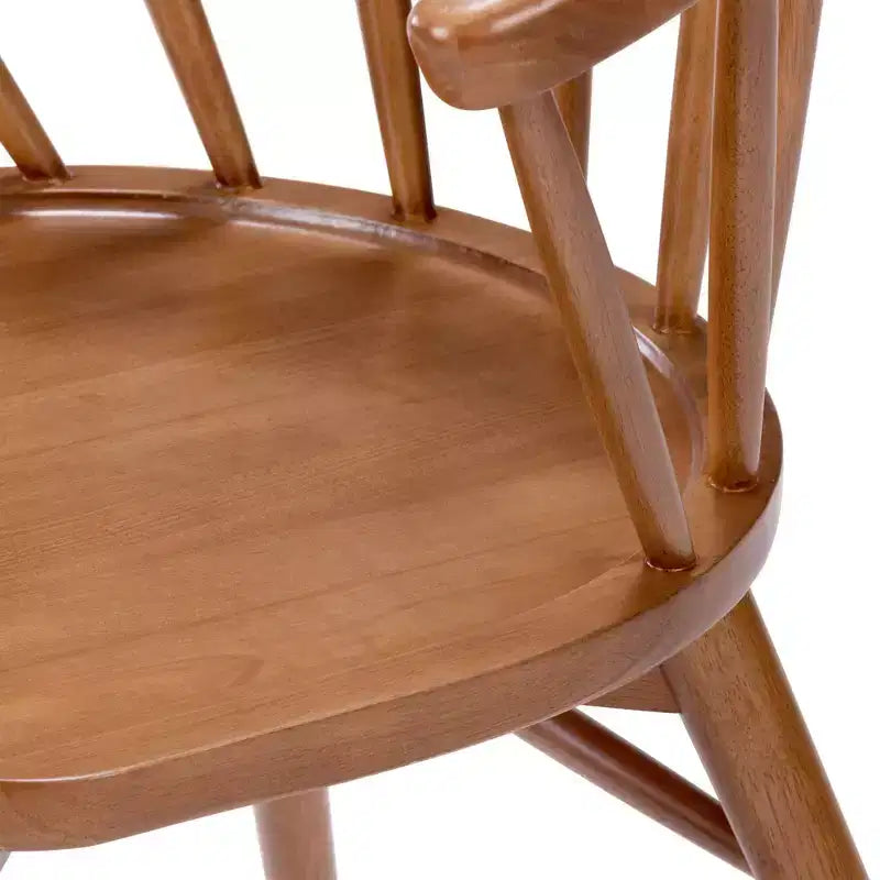 Lot de 2 chaises de salle à manger Plank+Beam, chaise de cuisine en bois massif