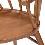 Lot de 2 chaises de salle à manger Plank+Beam, chaise de cuisine en bois massif
