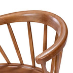 Lot de 2 chaises de salle à manger Plank+Beam, chaise de cuisine en bois massif