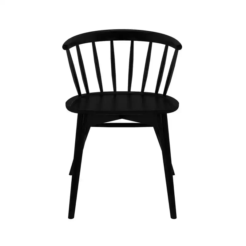 Lot de 2 chaises de salle à manger Plank+Beam, chaise de cuisine en bois massif