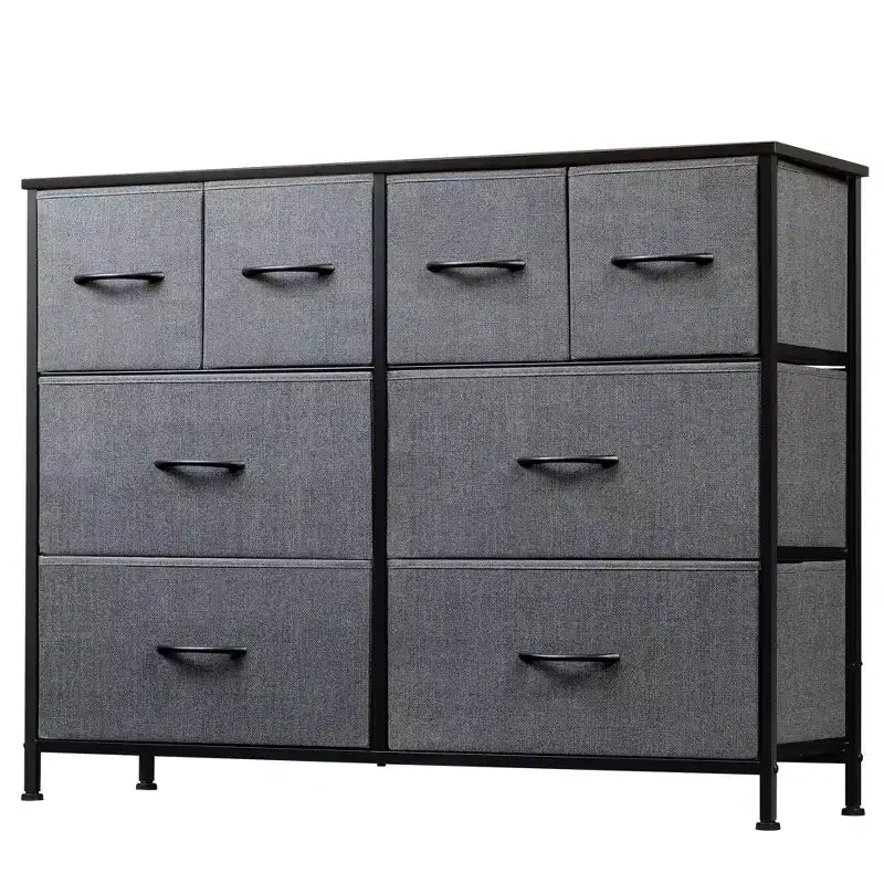 Commode à 8 tiroirs GALAXHERO, commode de rangement large en tissu pour chambre à coucher, placard, entrée