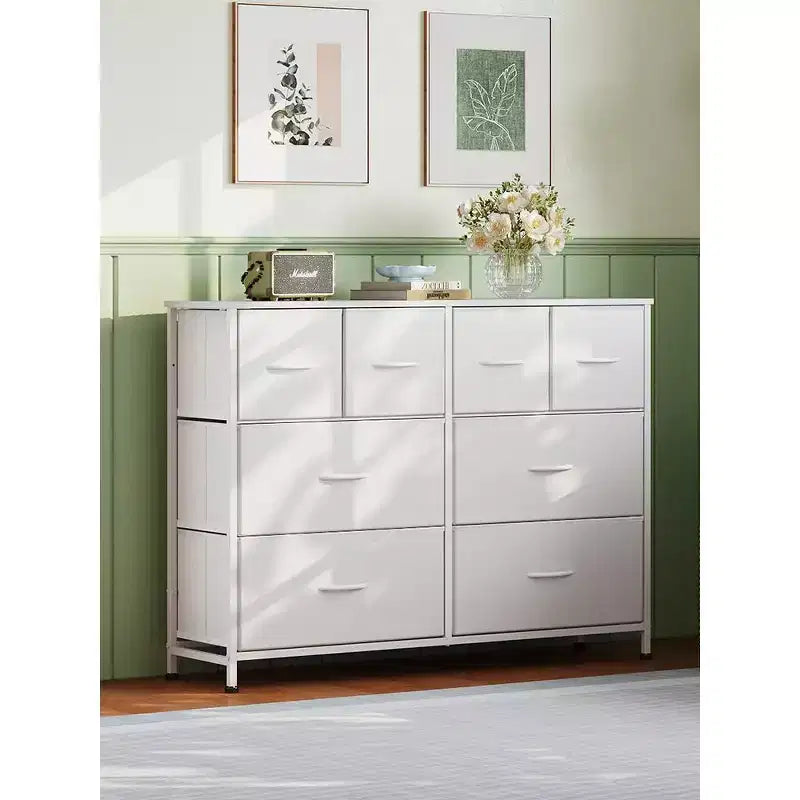 Commode à 8 tiroirs GALAXHERO, commode de rangement large en tissu pour chambre à coucher, placard, entrée