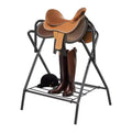 VEVOR Folding Saddle Rack, 28 x 19 x 37.5 in, 2 Packs Freestanding Horse Saddle Stand, Heavy Duty Steel Saddle Rack for English & Western Saddles