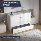 Lit escamotable Mjkone Queen Size avec chargement USB, tiroir de rangement et matelas