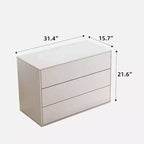 La table de chevet moderne à 3 tiroirs Luck Live, mesurant 31,4 pouces, peut être utilisée comme meuble de rangement dans la chambre ou le salon.