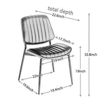 MAYEERTY Chaises de salle à manger modernes du milieu du siècle - Similicuir, dossier en bois courbé noyer, pieds en métal, pied réglable, PU beige, lot de 2