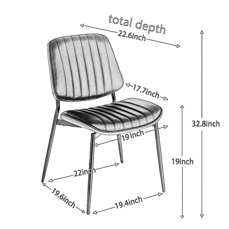 MAYEERTY Chaises de salle à manger modernes du milieu du siècle - Similicuir, dossier en bois courbé noyer, pieds en métal, pied réglable, PU beige, lot de 2