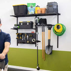 Teal Triangle G-Tool Pro | Système de rangement mural ajustable | Supporte jusqu'à 226 kg