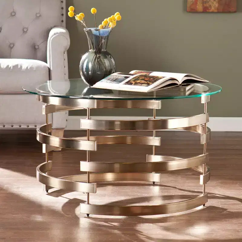 Table Basse Belmar - Champagne - SEI