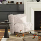 Fauteuil pivotant moderne Spenser de Christopher Knight Home, rembourré en chenille, 80 cm