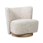 Fauteuil pivotant moderne Spenser de Christopher Knight Home, rembourré en chenille, 80 cm