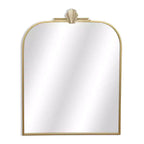 HomeRoots 31 Gold Metal Art Deco Arch Accent Mirror