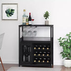 DobleePy Armoires de bar, armoires à vin, buffets, étagères réglables, adaptées aux petits meubles de bar dans les cuisines et les restaurants, couleur rétro