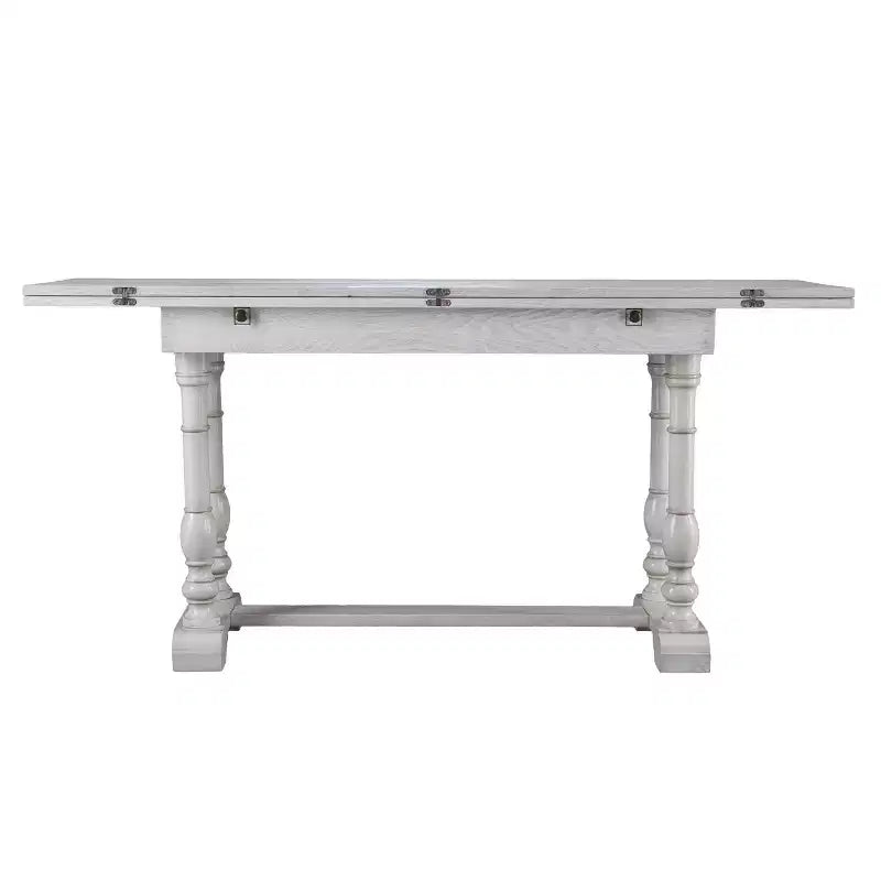 Console/Table de salle à manger pliante en tréteaux Edenderry Farmhouse - Blanc - SEI