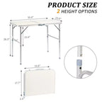 Table pliante portable rectangulaire Karl Home