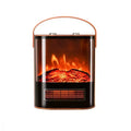 ROVSUN 1500W Electric Fireplace Stove, Portable Freestanding Tabletop Mini Heater, Overheat Protection for Indoor