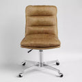 Art Leon Genuine Leather Swivel and Adjustable Home Office Chair