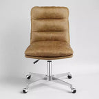 Art Leon Genuine Leather Swivel and Adjustable Home Office Chair