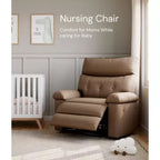 Fauteuil inclinable surdimensionné - Grand fauteuil inclinable manuel en similicuir PU pour adultes, fauteuil de relaxation au confort exceptionnel