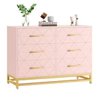 Commode de rangement Zstar à 6 tiroirs pour chambre, salon, couloir