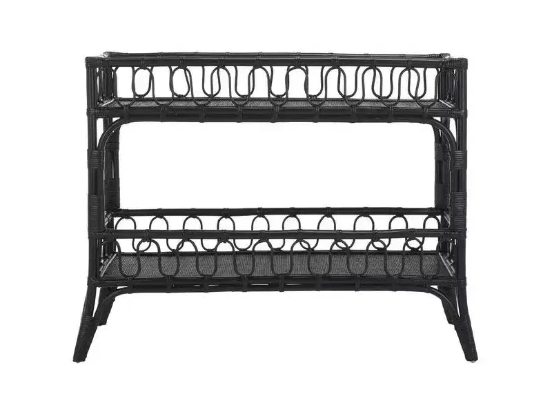 Isaiah 2-Teir Rattan Console Table - STG6509 - Safavieh