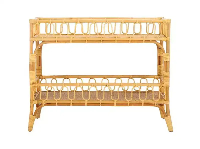 Console en rotin à 2 étages Isaiah - STG6509 - Safavieh