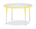 Table ronde Jonti-Craft Berries Adult Height Color Edge 42 x 42 po, Jaune