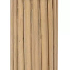 Table d'appoint Royal Hampton avec plateau rond de 20 pouces et base cannelée, en bois de manguier