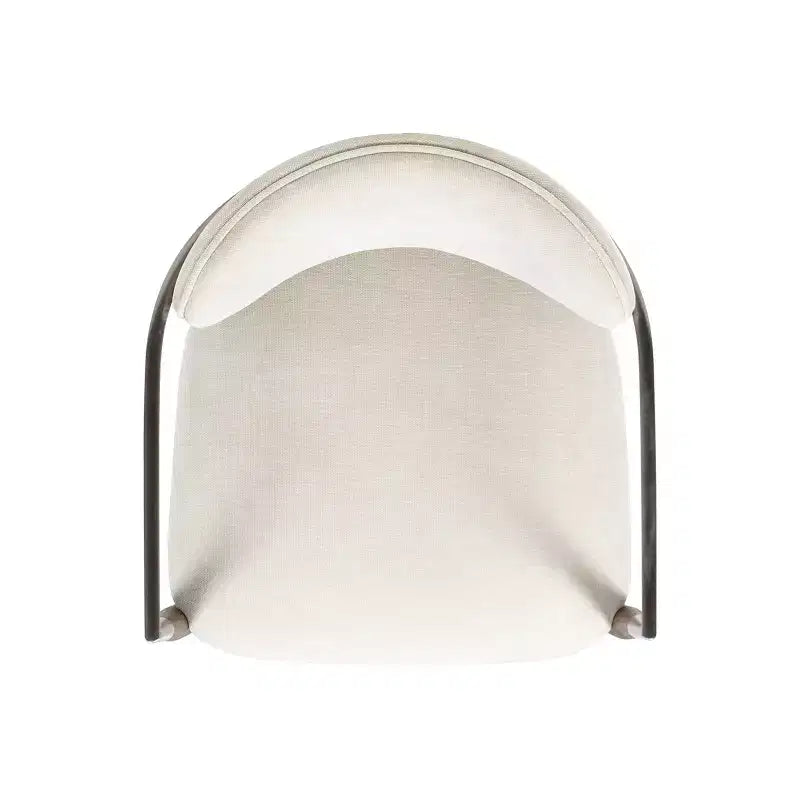 Jennifer Taylor Home Artemis Tabouret de comptoir rembourré 26 po en matériaux mélangés, Chenille blanc chaud