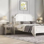 Table de chevet avec tiroir et 2 étagères de rangement, table d'appoint polyvalente pour chambre à coucher, salon, dortoir et petits espaces
