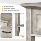 Table de chevet avec tiroir et 2 étagères de rangement, table d'appoint polyvalente pour chambre à coucher, salon, dortoir et petits espaces
