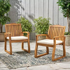 Fauteuil en bois MAYEERTY KD, design démontable, accoudoirs confortables pour salon et coin lecture
