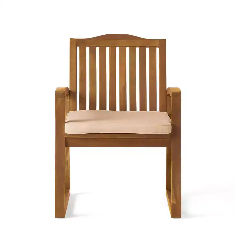 Fauteuil en bois MAYEERTY KD, design démontable, accoudoirs confortables pour salon et coin lecture