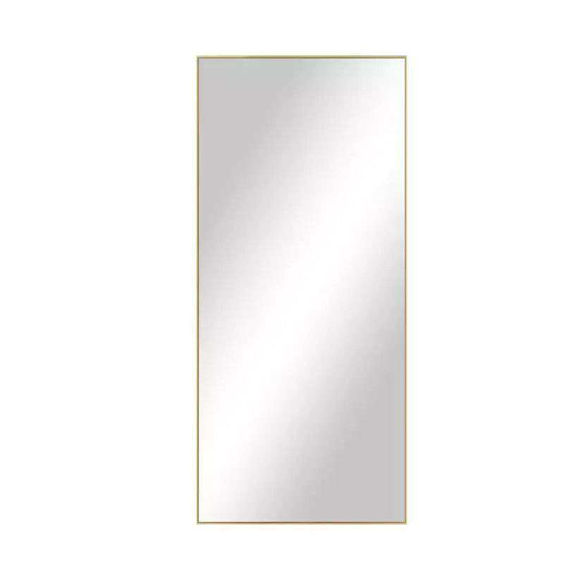 PexFix Miroir de Poutre Pleine Longueur 71x31 en Aluminium à Bord Fin et Angle Droit avec Support
