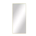 PexFix Miroir de Poutre Pleine Longueur 71x31 en Aluminium à Bord Fin et Angle Droit avec Support