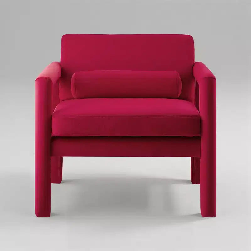Fauteuil d'appoint en velours Art Leon, fauteuil moderne pour salon, canapé simple élégant et rembourré