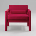 Fauteuil d'appoint en velours Art Leon, fauteuil moderne pour salon, canapé simple élégant et rembourré