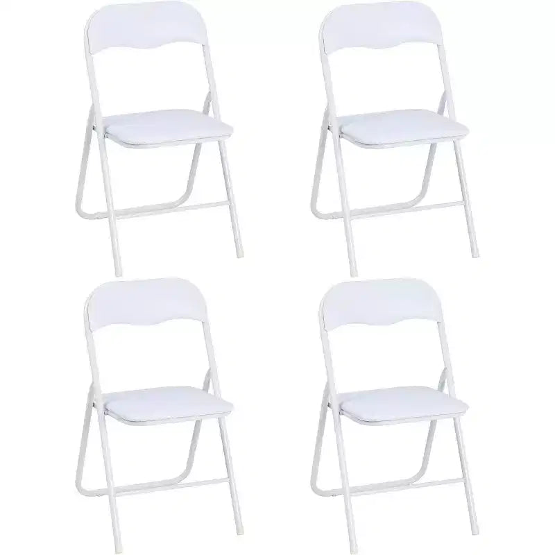 Lot de chaises pliantes Acekool en cuir PU rembourré – Pieds antidérapants, capacité de 159 kg, sièges empilables et portables pour événements