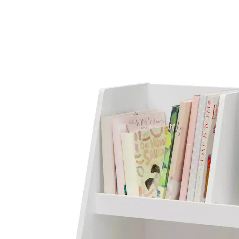 Étagère de Rangement pour Livres et Jouets Moderne pour Enfants, Organisateur de Rangement à 2 Niveaux avec 5 Casier, Bacs Ouverts, Cadeau d'Anniversaire de Noël