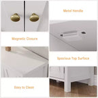 Meuble de rangement pour chaussures de ferme de 43 po avec 3 portes de grange, étagères réglables, range-chaussures étroit de grande capacité pour entrée et salon, blanc